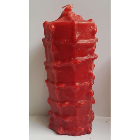 Vela Mil Nudos Roja. 6 x 15 Centímetros