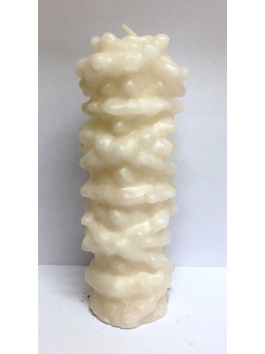 Vela Mil Nudos Blanca. 6 x 17 Centímetros