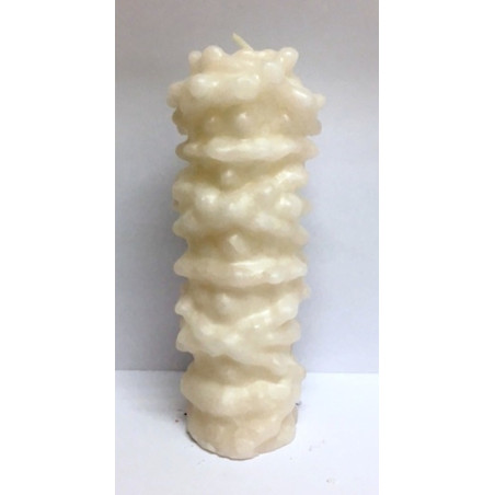 Vela Mil Nudos Blanca. 6 x 17 Centímetros