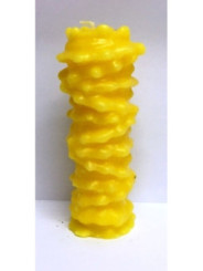 Vela Mil Nudos Amarilla. 6 x 15 Centímetros
