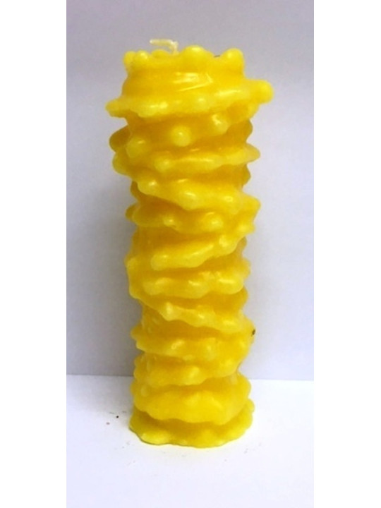 Vela Mil Nudos Amarilla. 6 x 15 Centímetros