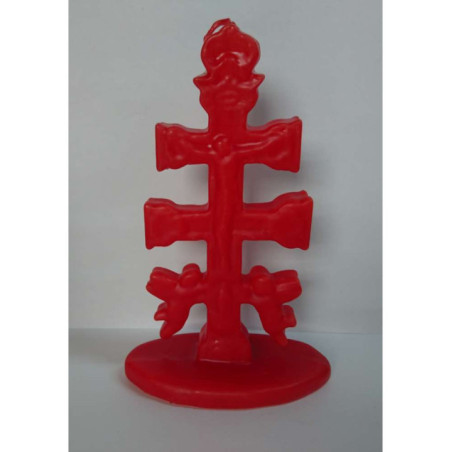 Vela Cruz de Caravaca Roja. 17 Centímetros