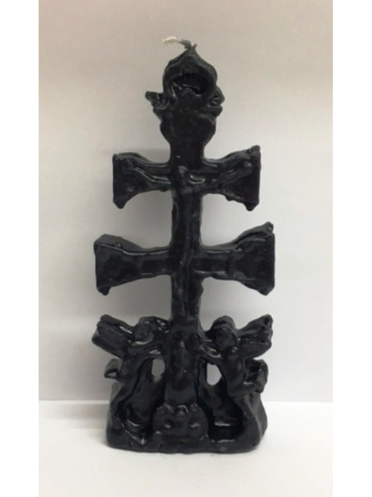 Vela Cruz de Caravaca Negra. 17 Centímetros
