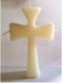 Vela Cruz de los Deseos Blanca. 15,5cm