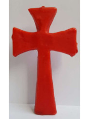 Vela Cruz de los Deseos Roja 3 Mechas. 15,5cm