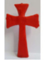 Vela Cruz de los Deseos Roja 3 Mechas. 15,5cm