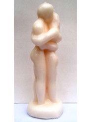 Pareja Entrelazada Blanca Hombre Mujer 18cm.