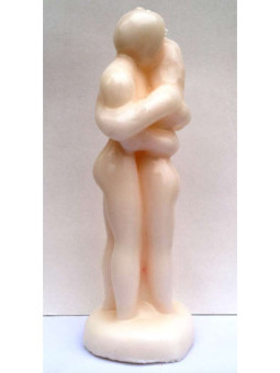 Pareja Entrelazada Blanca Hombre Mujer 18cm.