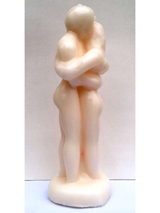 Pareja Entrelazada Blanca Hombre Mujer 18cm.