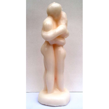 Pareja Entrelazada Blanca Hombre Mujer 18cm.