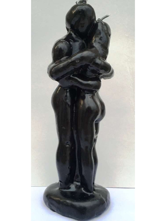 Pareja Entrelazada Negra Hombre Mujer 18cm.