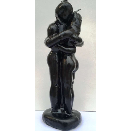 Pareja Entrelazada Negra Hombre Mujer 18cm.