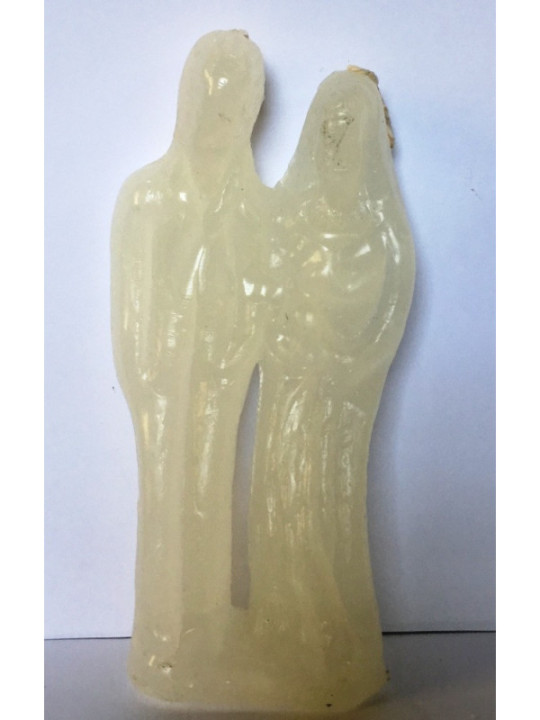 Vela Matrimonio Blanca Hombre-Mujer 17cm
