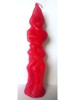 Pareja Grande Entrelazada Roja Hombre Mujer 27 cm.