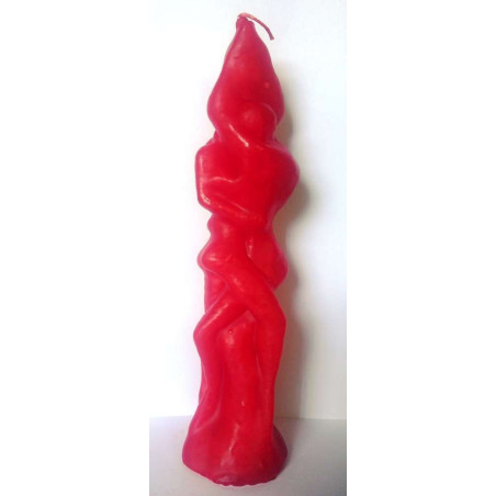 Pareja Grande Entrelazada Roja Hombre Mujer 27 cm.