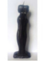 Vela Pareja de Separación Hombre-Mujer Negra. 18 cm