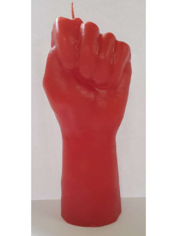 Vela Puño Grande Rojo. 18 Centímetros