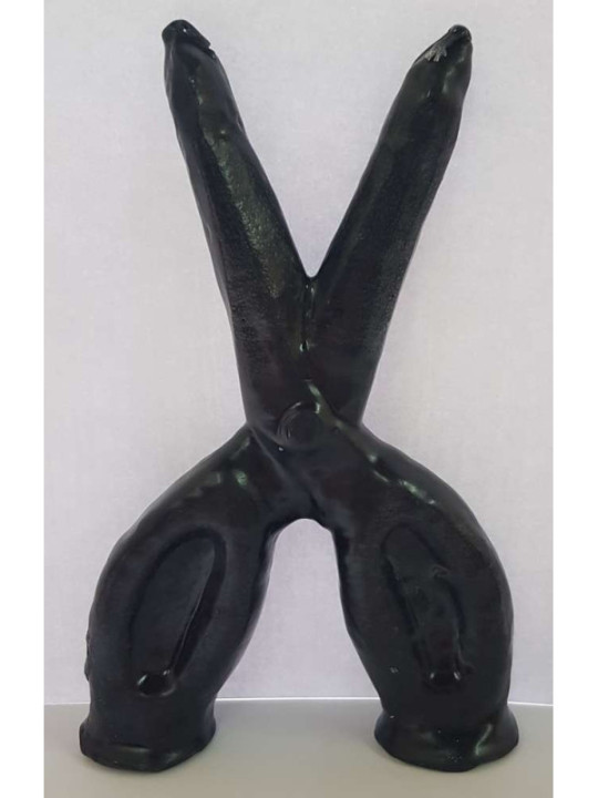 Vela Tijera Negra Grande. 18 Centímetros