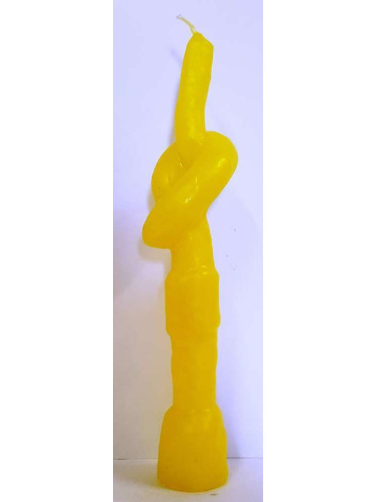 Vela Nudo Amarillo 20 Centímetros