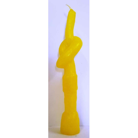 Vela Nudo Amarillo 20 Centímetros