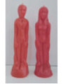 Velas grande Hombre y Mujer de 19 cm. Roja.