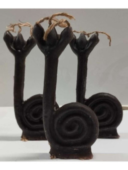 Vela Caracol Santeria Negro