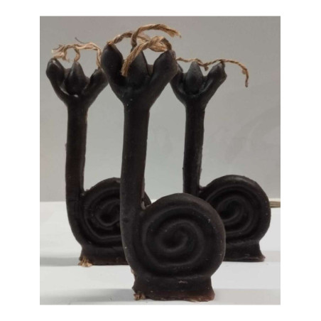 Vela Caracol Santeria Negro