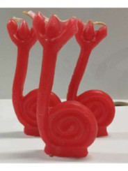Vela Caracol Santeria Rojo