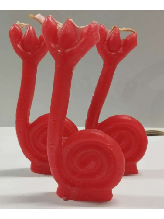 Vela Caracol Santeria Rojo