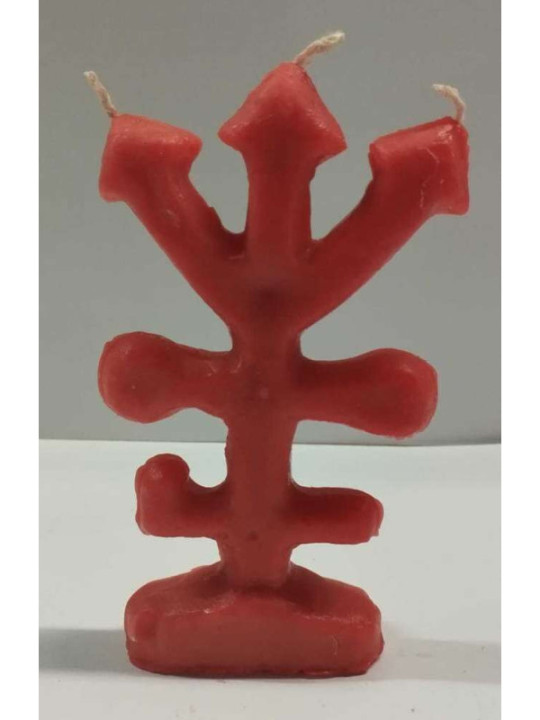 Figura Vela Cruz de Exú Roja
