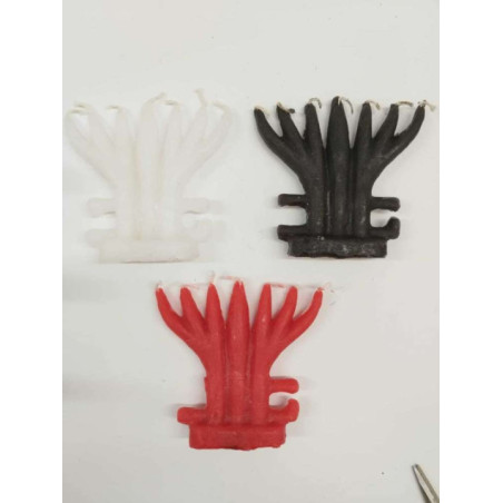 Figura Vela Artesana 7 Fuerzas Negra