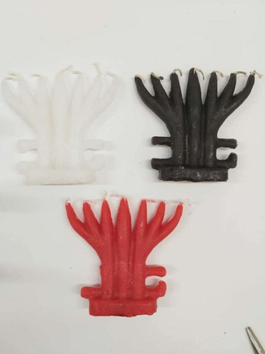 Figura Vela Artesana 7 Fuerzas Blanca