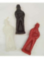 Vela Figura Artesana Exú Tranca Rúas Negro Blanco