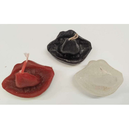 Vela Artesana Tapa Bocas Negra.