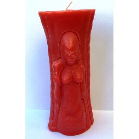 Velón Figura Boralbor Rojo 15x6cm