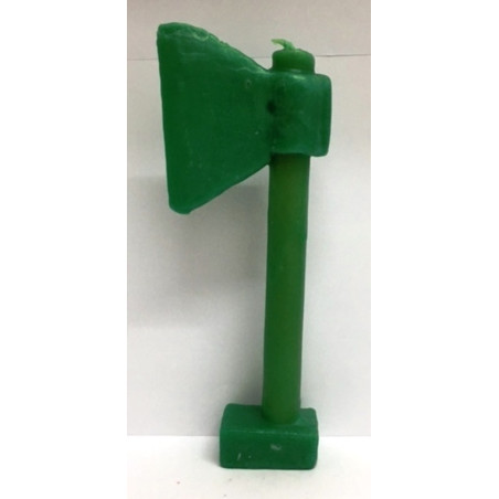 Vela Hacha Verde. 20 Centímetros