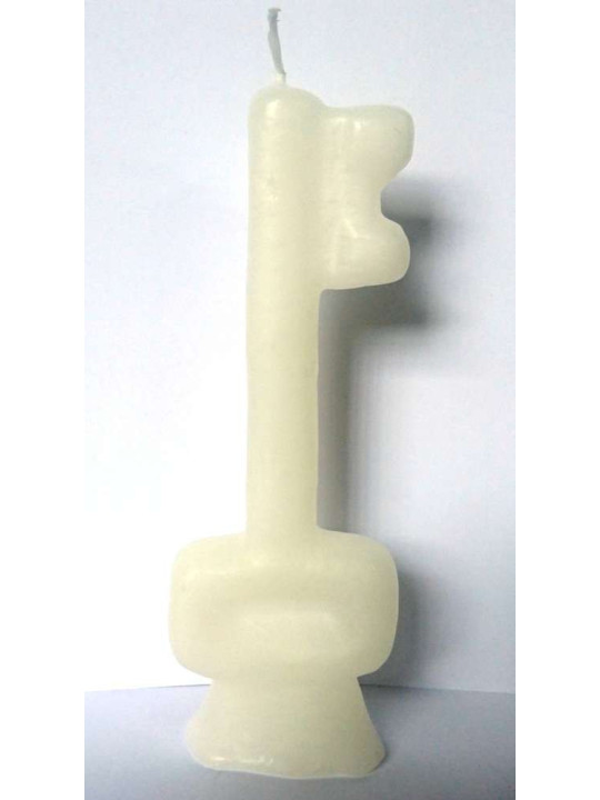 Vela Llave Blanca. 15 Centímetros
