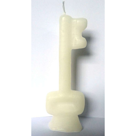 Vela Llave Blanca. 15 Centímetros
