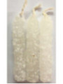 Vela de Sal Blanca Pequeña 11cm.