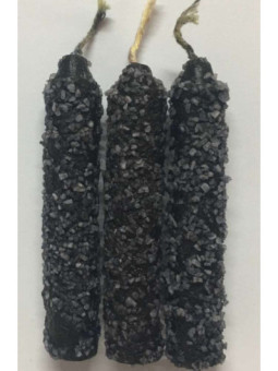 Vela de Sal Negra Pequeña 11cm