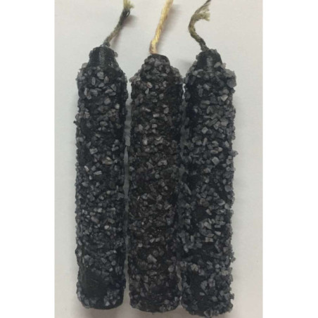 Vela de Sal Negra Pequeña 11cm