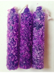 Vela de Sal Morada Pequeña 11cm