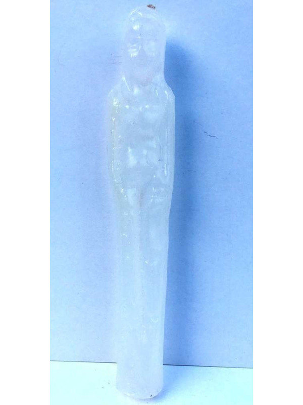 Veladora Blanca Forma Mujer, 20X2