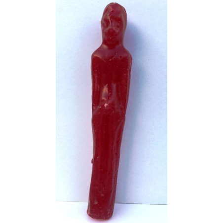 Veladora Roja Forma Hombre, 20X2