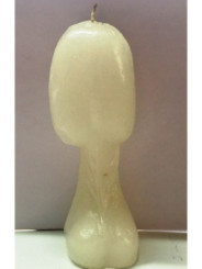 Vela Blanca Pene-Vagina 18cm