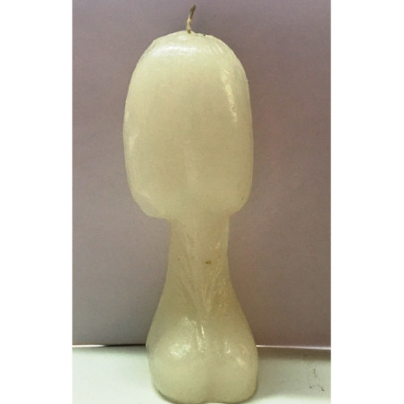 Vela Blanca Pene-Vagina 18cm