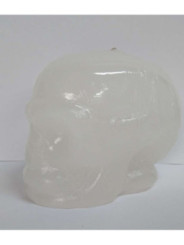 Vela Calavera Blanca. 11 x 9 Centímetros