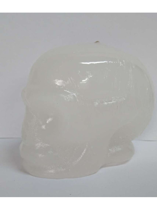 Vela Calavera Blanca. 11 x 9 Centímetros