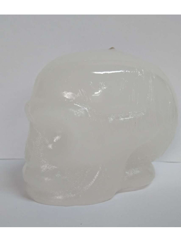 Vela Calavera Blanca. 11 x 9 Centímetros