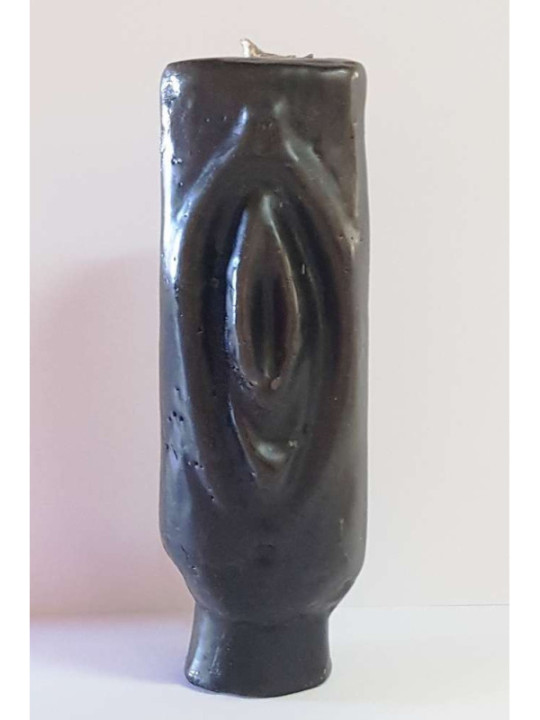 Vela Vagina Negra 14cm